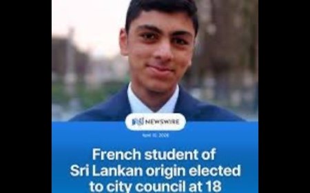 18 வயது இலங்கை வம்சாவளி பிலால் லுக்மான் பிரான்ஸ் நகர சபைக்கு தெரிவு!